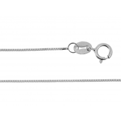 14Kt White Gold Box Chain 040